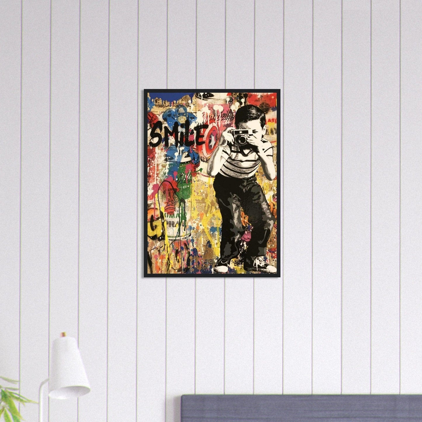 Canvanation Print Material 50x70 cm / 20x28″ Tableau Street Art Smile