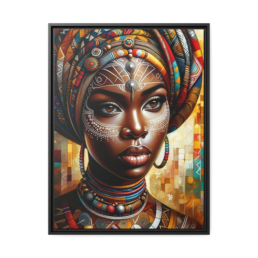 Printify Canvas 61.00 Cm" x 81.30 Cm" (Vertical) Tableau "Splendeur féminine de l'Afrique"