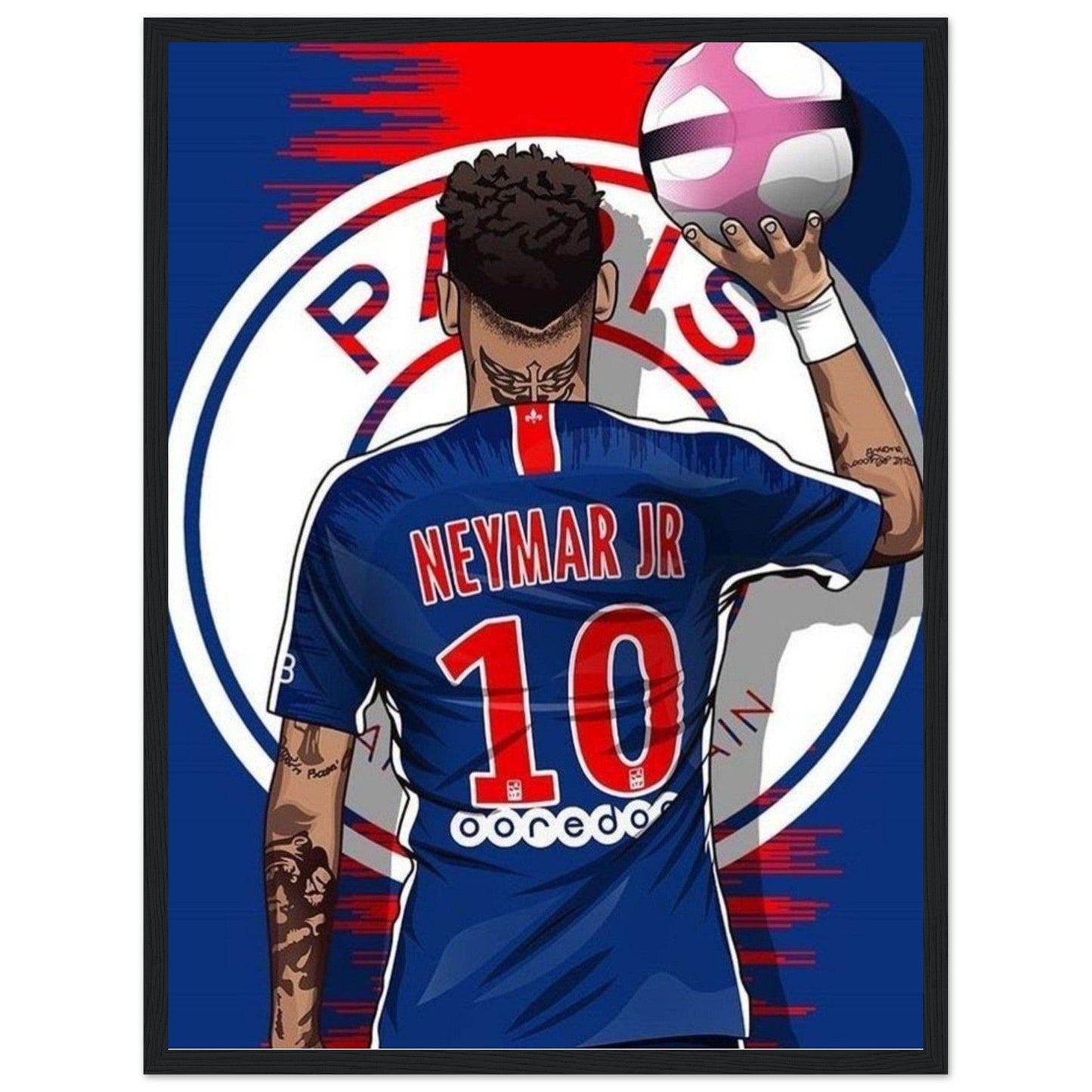Canvanation Print Material 45x60 cm / 18x24″ Tableau Football Neymar