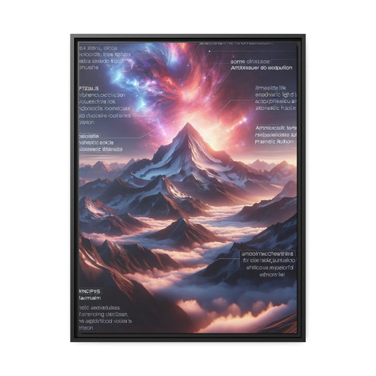 Printify Canvas 61.00 Cm" x 81.30 Cm" (Vertical) Tableau Éclats d'Altitude : L'Éternité Sculptée dans les Cimes