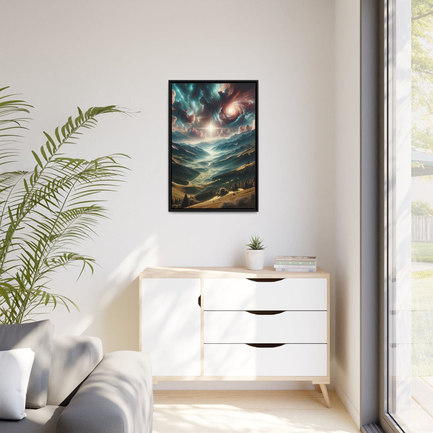 Printify Canvas Tableau Au sommet des émotions : Les crêtes de l'émerveillement