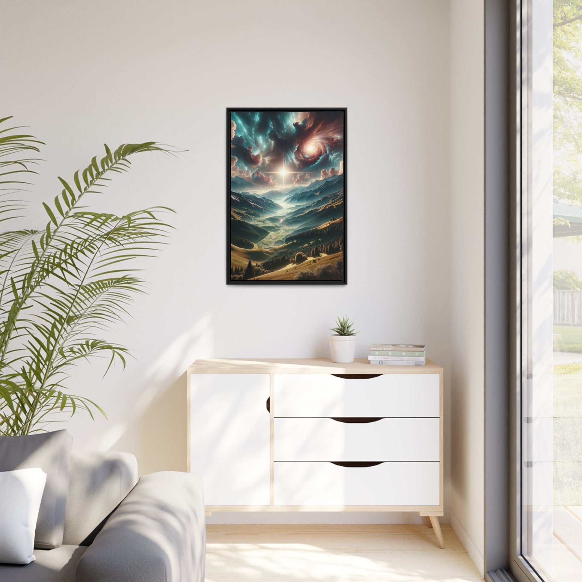 Printify Canvas Tableau Au sommet des émotions : Les crêtes de l'émerveillement