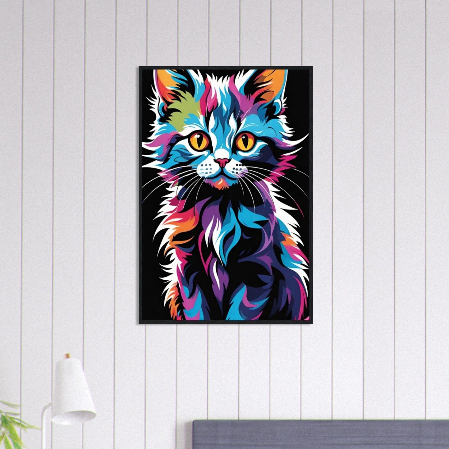 Canvanation Print Material 60x90 cm / 24x36″ Tableau Chat Pop Art Félin