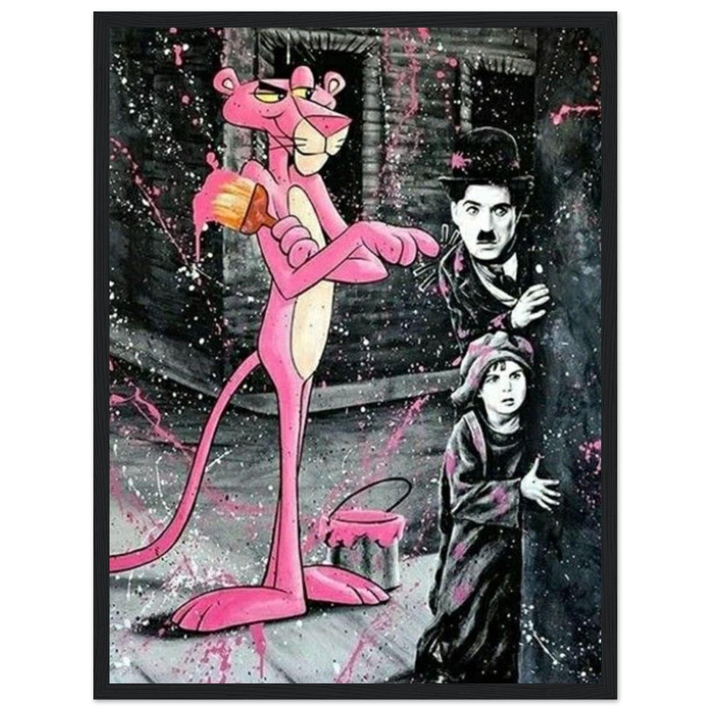 Canvanation Print Material Tableau Street Art La panthère rose
