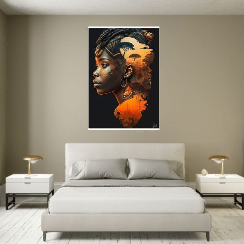 Gelato Print Material Cadre Africain