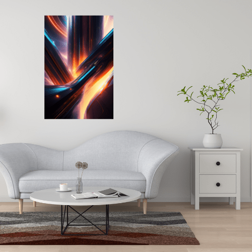 Gelato Print Material Peinture Abstraite Futuriste