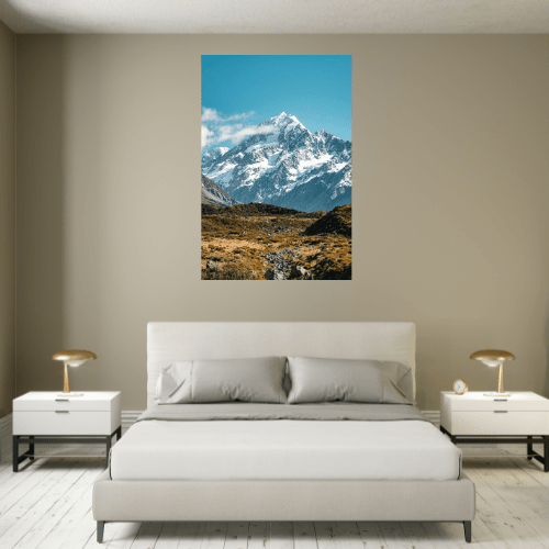 Gelato Print Material Affiche Montagne Ciel Bleu