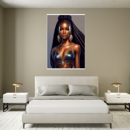 Gelato Print Material Art Africain Peinture