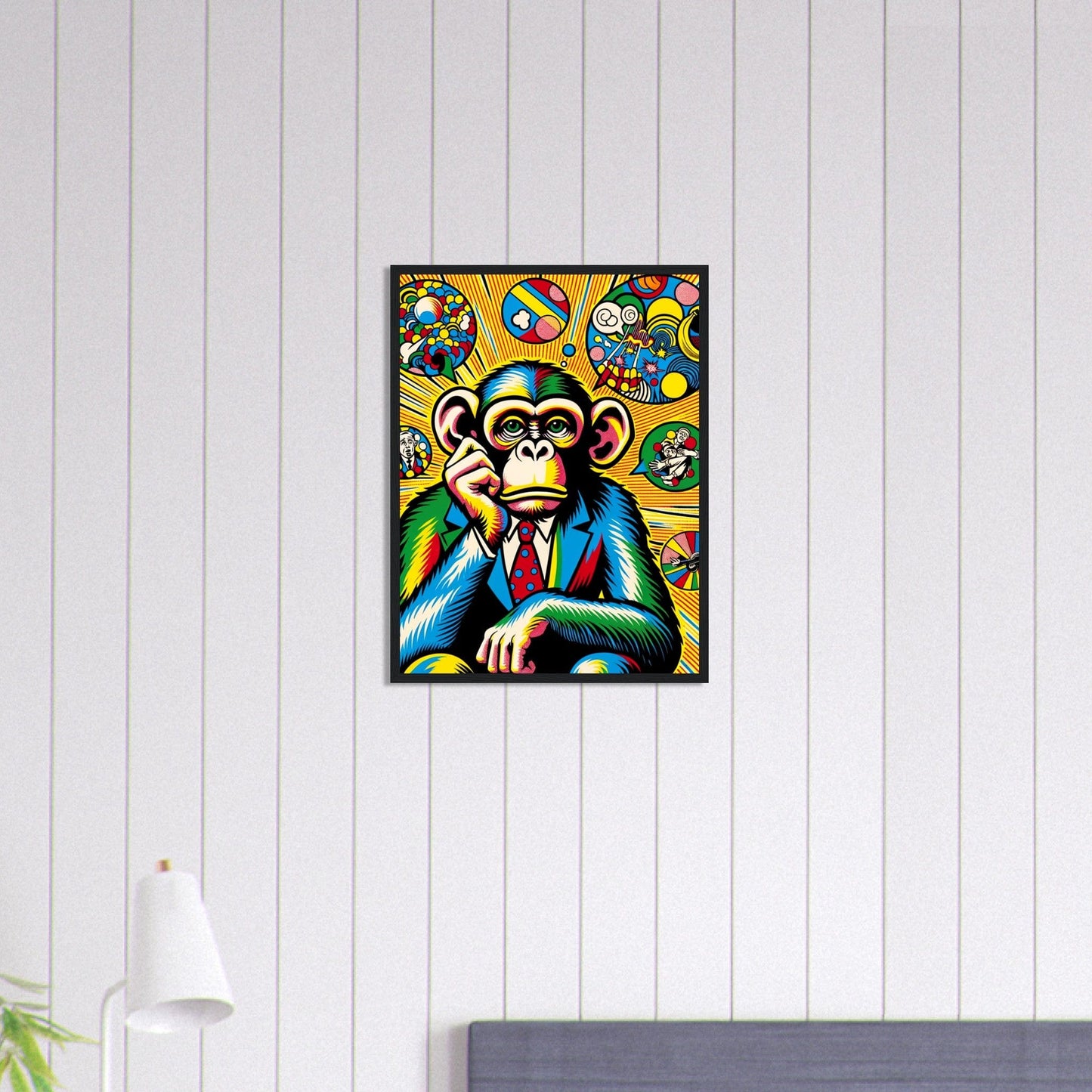 Canvanation Print Material 45x60 cm / 18x24″ Tableau Singe Pop Art Costume