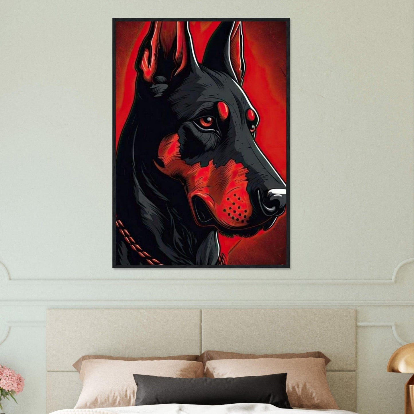 Canvanation Print Material Tableau Chien - Le monde à travers leurs yeux