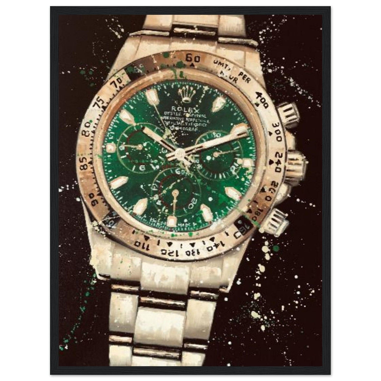 Canvanation Print Material Tableau Marque De Luxe Rolex Green