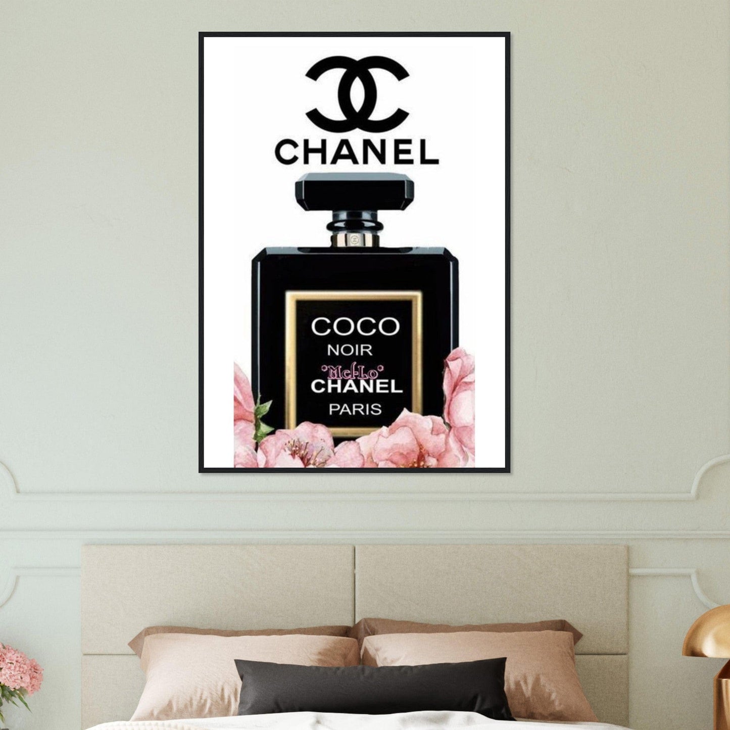Canvanation Print Material Tableau Chanel Numéro 5 Blanc