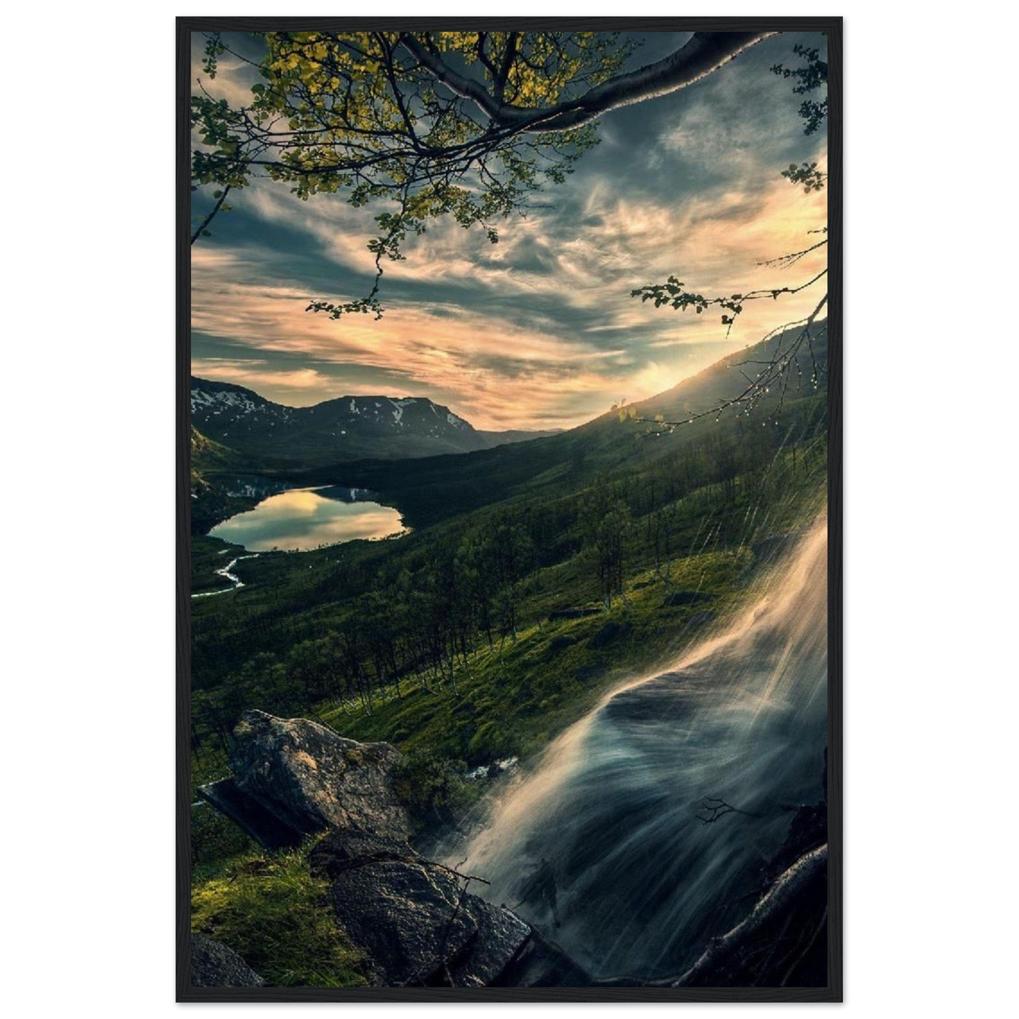 Canvanation Print Material 60x90 cm / 24x36″ Peinture Foret Moderne