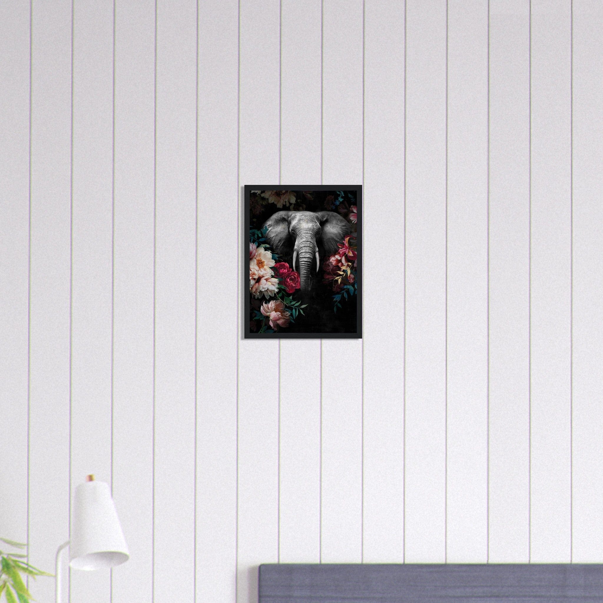 Canvanation Print Material 30x40 cm / 12x16″ Tableau Elephant Légendes Vivantes