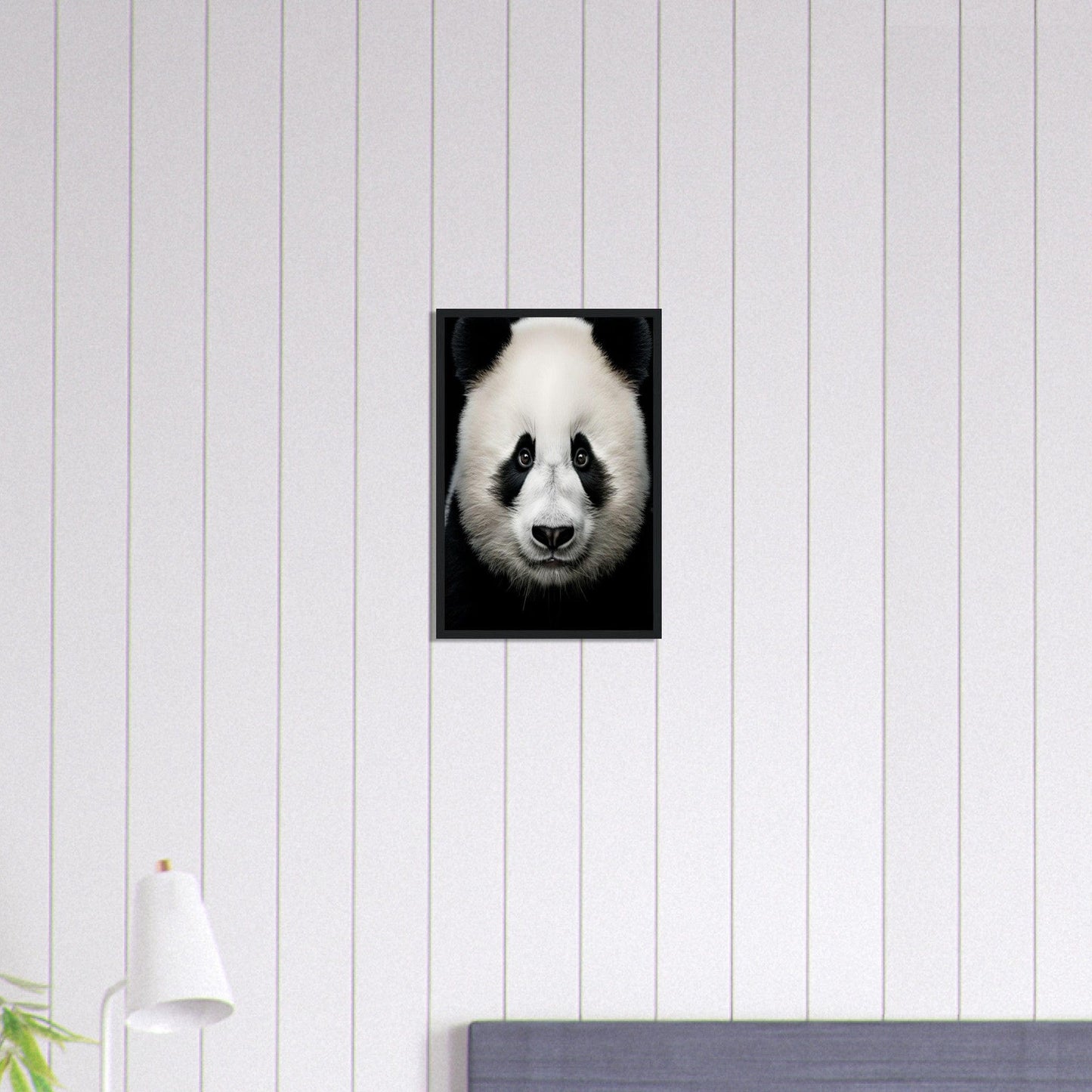 Canvanation Print Material 30x45 cm / 12x18″ Tableau Photo Noir Et Blanc-Animaux-Panda