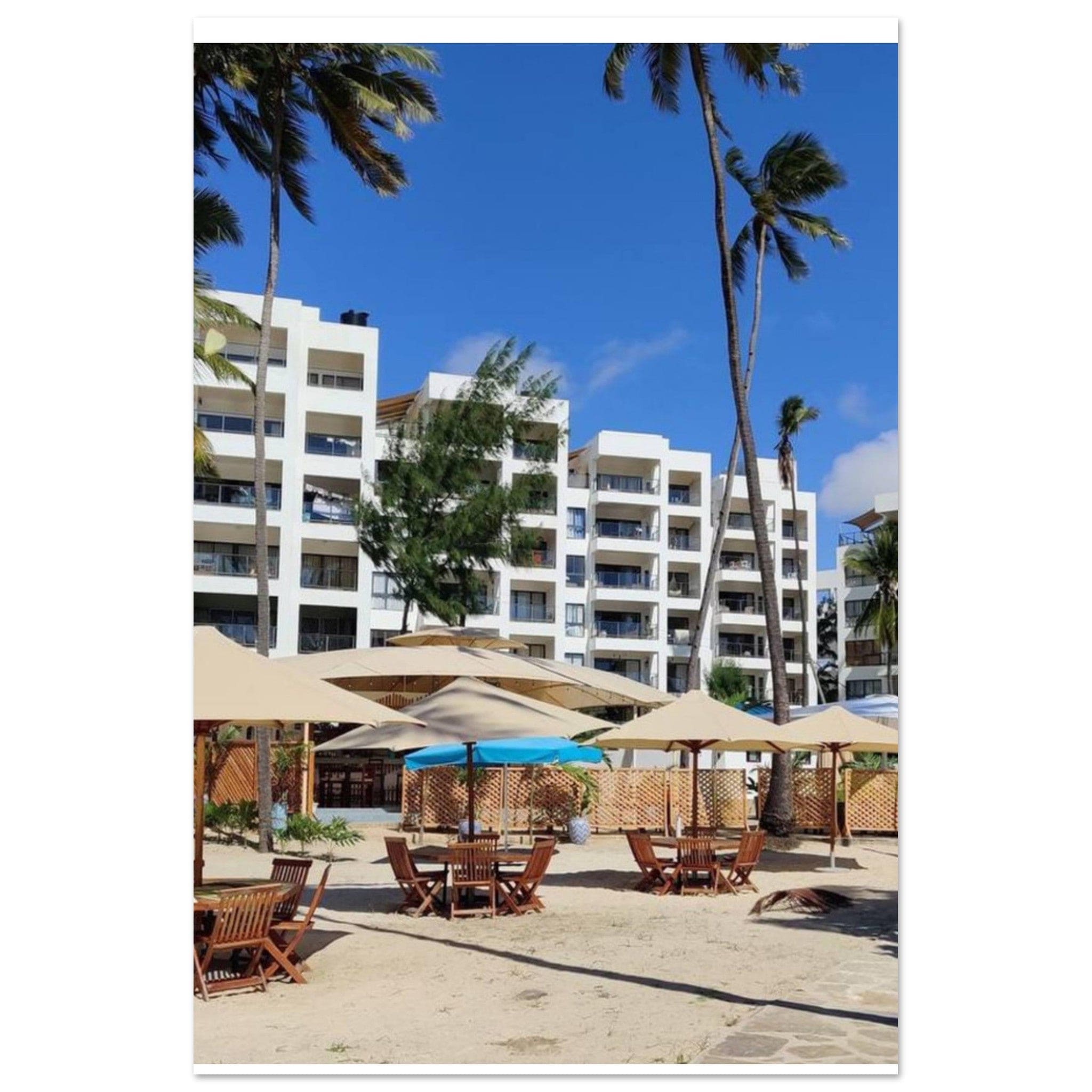 Gelato Print Material 60x90 cm / 24x36″ Affiche Africain Zanzibar Plage