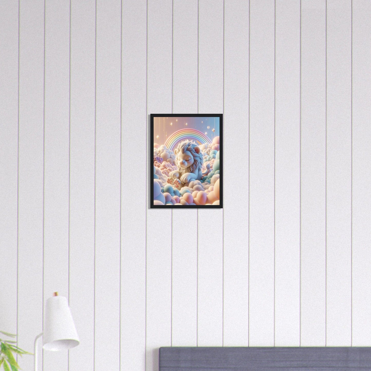 Canvanation Print Material 30x40 cm / 12x16″ Tableau Lionceau Cœur D'ange