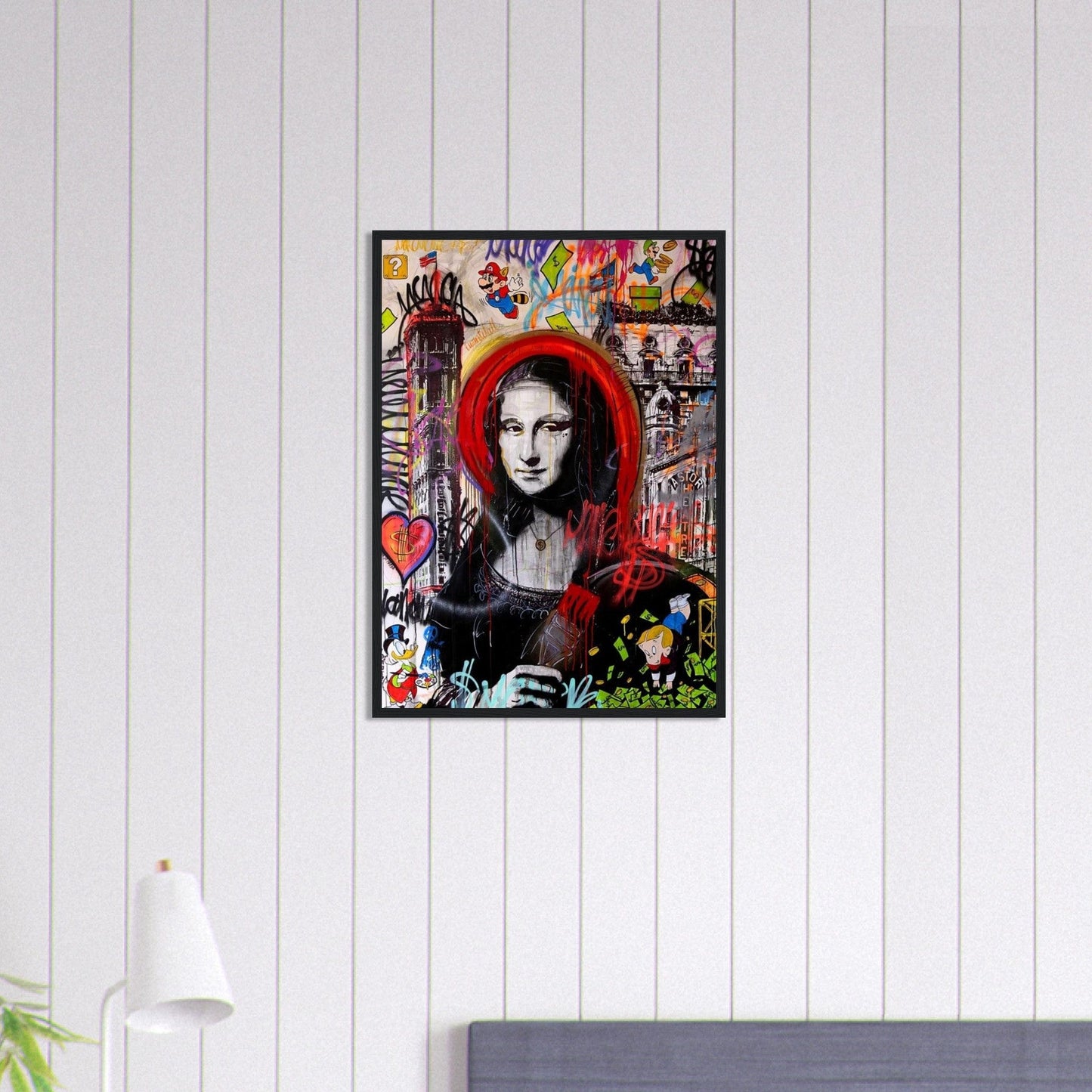 Canvanation Print Material 50x70 cm / 20x28″ Tableau Street Art Joconde