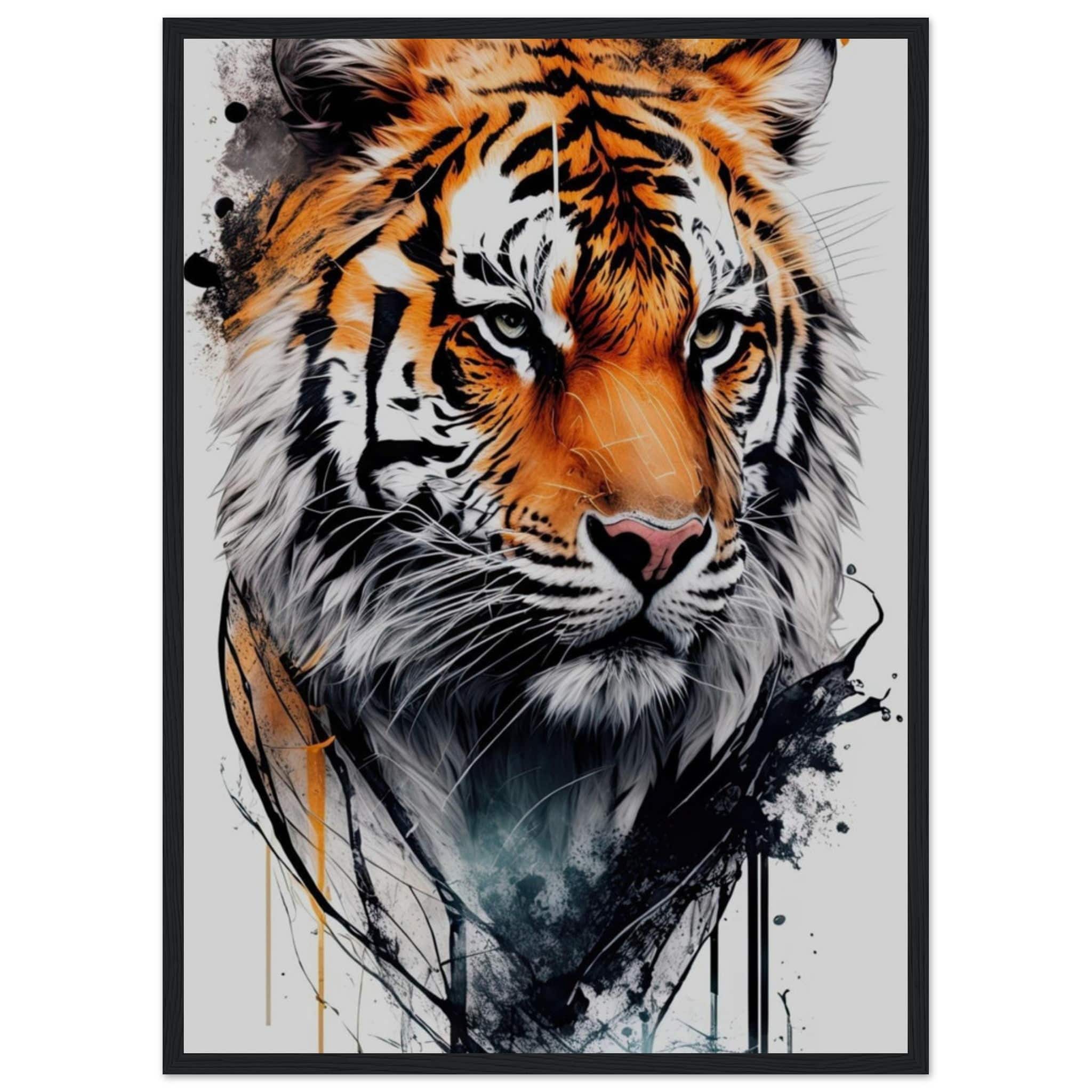 Canvanation Print Material 50x70 cm / 20x28″ Tableau Tigre Dessin
