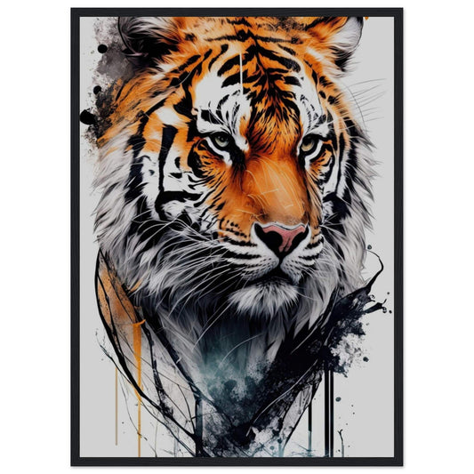 Canvanation Print Material 50x70 cm / 20x28″ Tableau Tigre Dessin