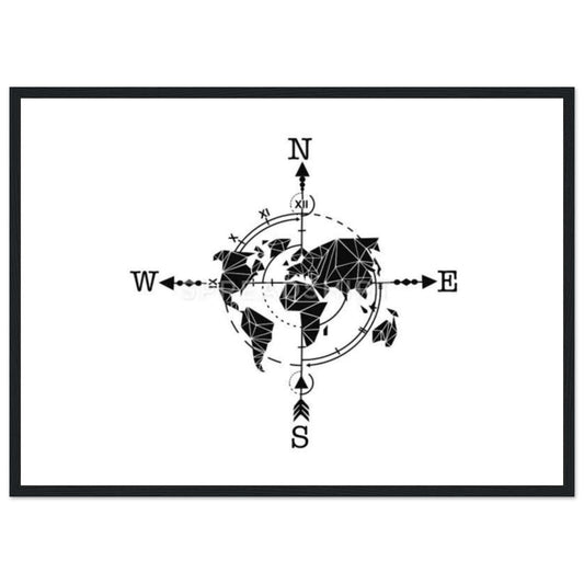 Canvanation Print Material 50x70 cm / 20x28″ Tableau Planisphere Du Monde - Rêves Cartographiques