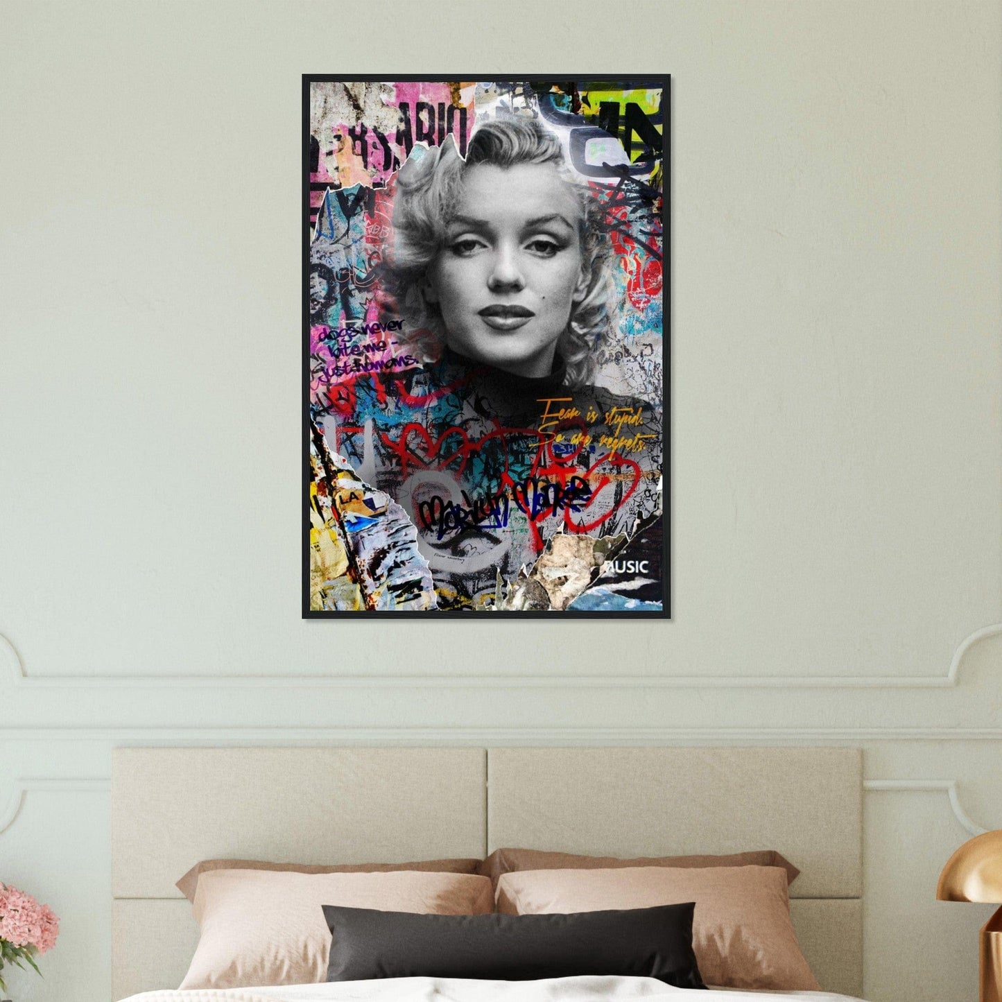 Canvanation Print Material 60x90 cm / 24x36″ Tableau Street Art Palette Citadine