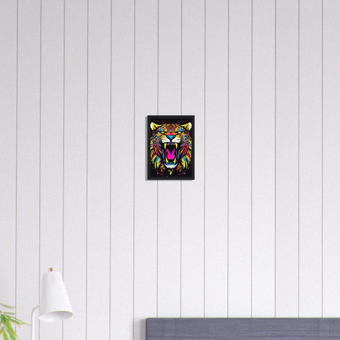 Canvanation Print Material A4 21x29.7 cm / 8x12″ Tableau Tigre Félin Flashy