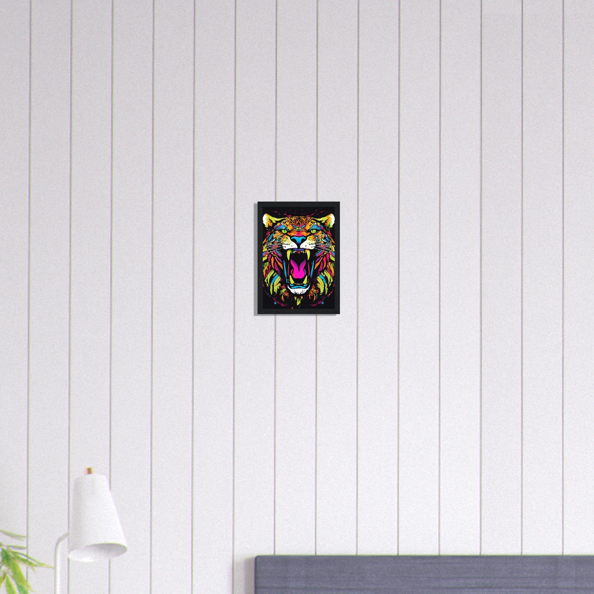 Canvanation Print Material A4 21x29.7 cm / 8x12″ Tableau Tigre Félin Flashy