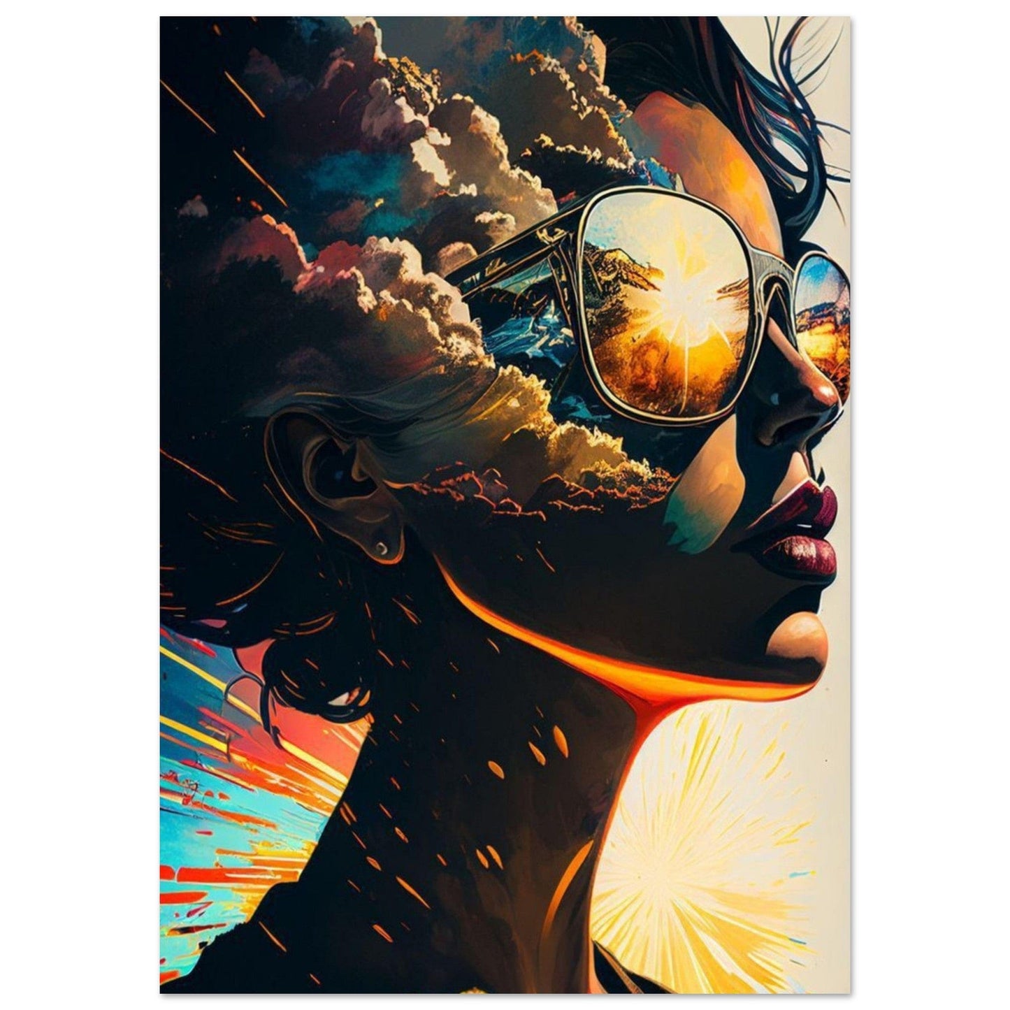 Gelato Print Material A1 (59.4 x 84.1  cm) Poster Portrait Femme Ia