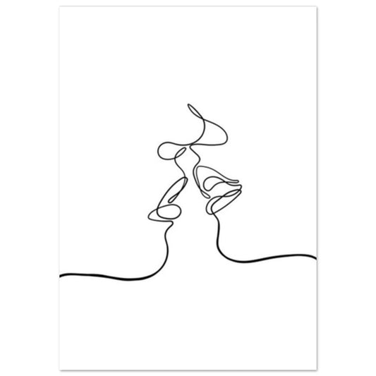 Gelato Print Material A1 (59.4 x 84.1  cm) Poster Couple Amoureux Design