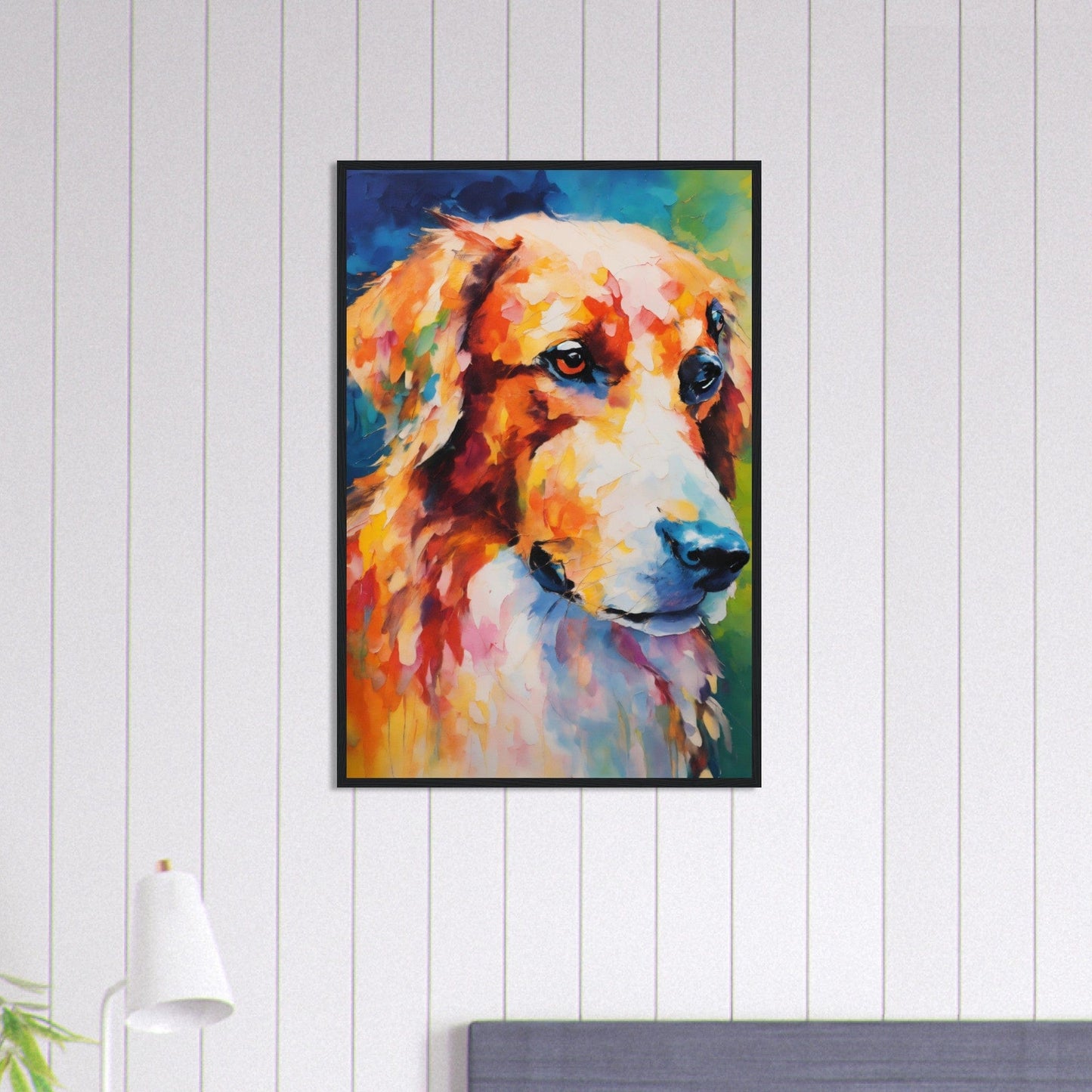 Canvanation Print Material 60x90 cm / 24x36″ Tableau Chien Loyal Compagnon