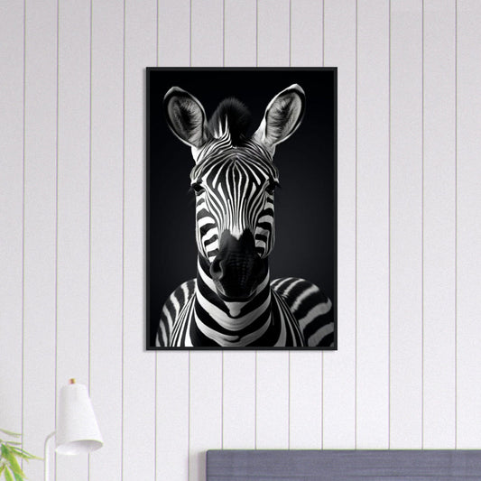 Canvanation Print Material 60x90 cm / 24x36″ Tableau Photo Noir Et Blanc-Animaux-Zebre