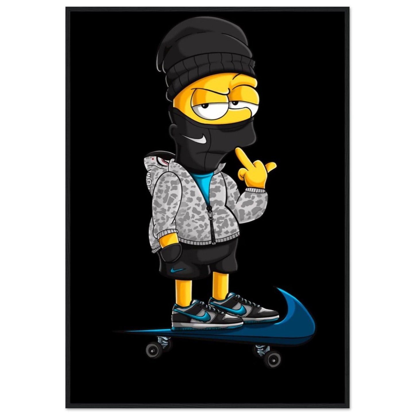 Canvanation Print Material 70x100 cm / 28x40″ / Tableau Poster Et Tableau Bart Simpson