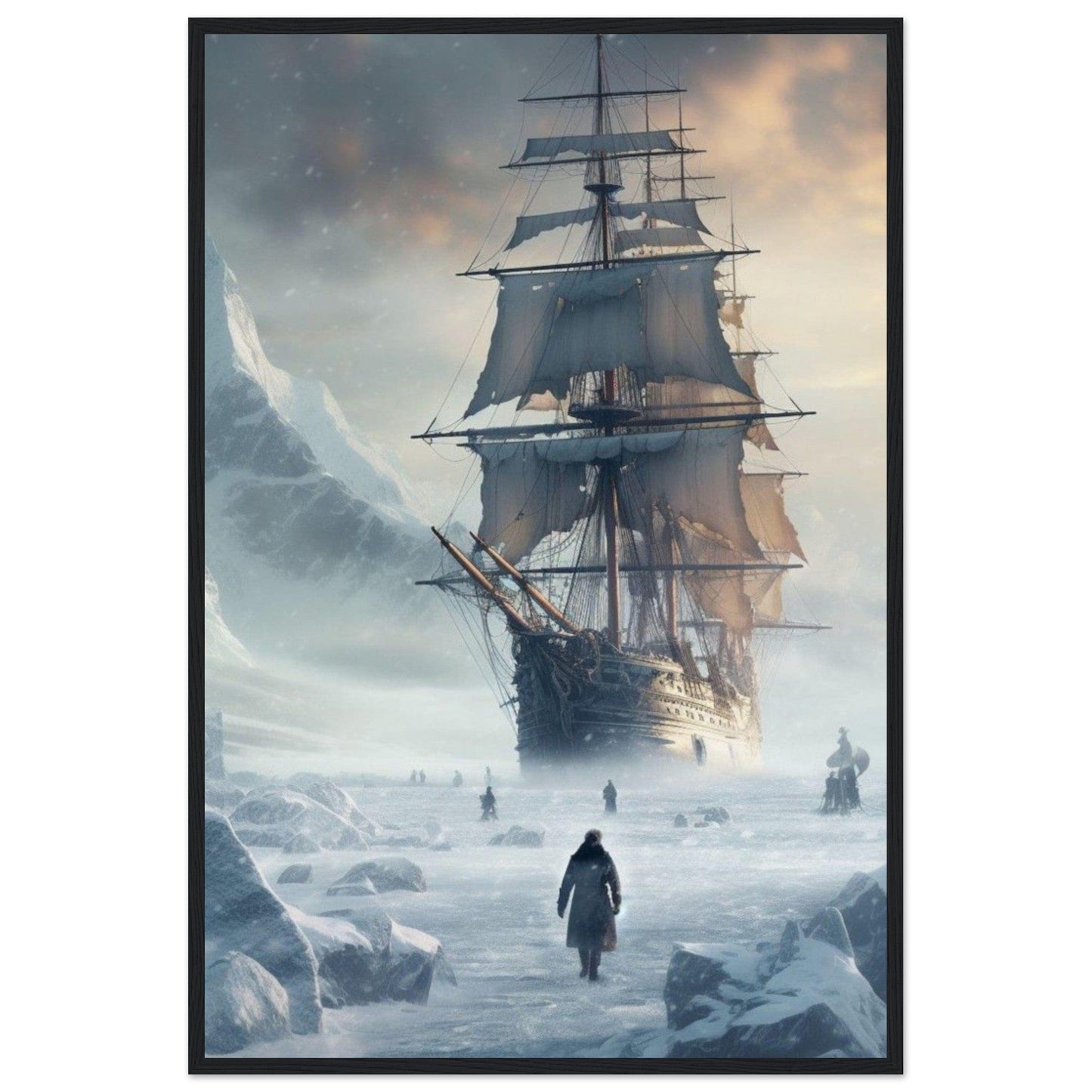 Gelato Print Material Tableau Bateau Tempête