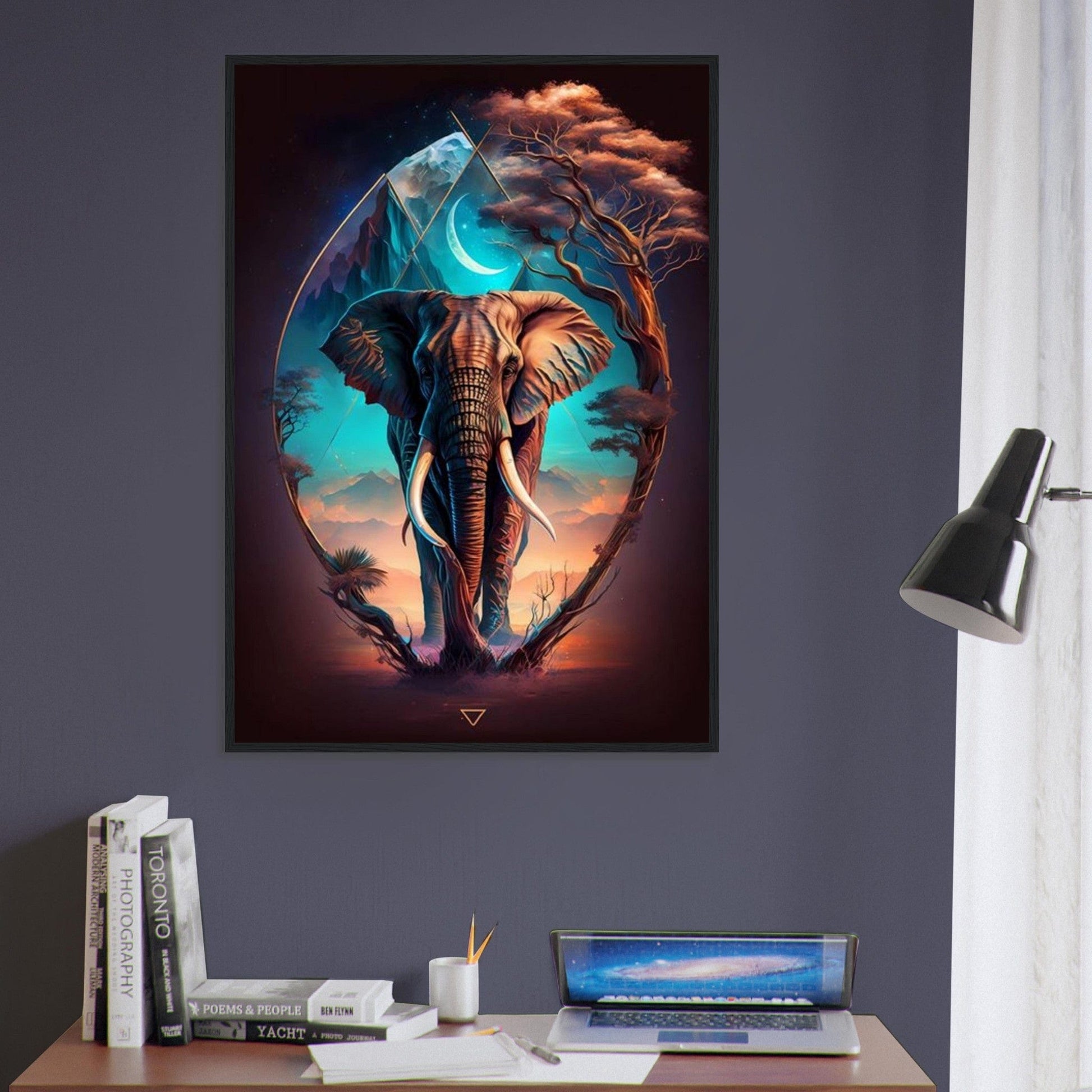 Canvanation Print Material Tableau Elephant Seigneur de la Savane