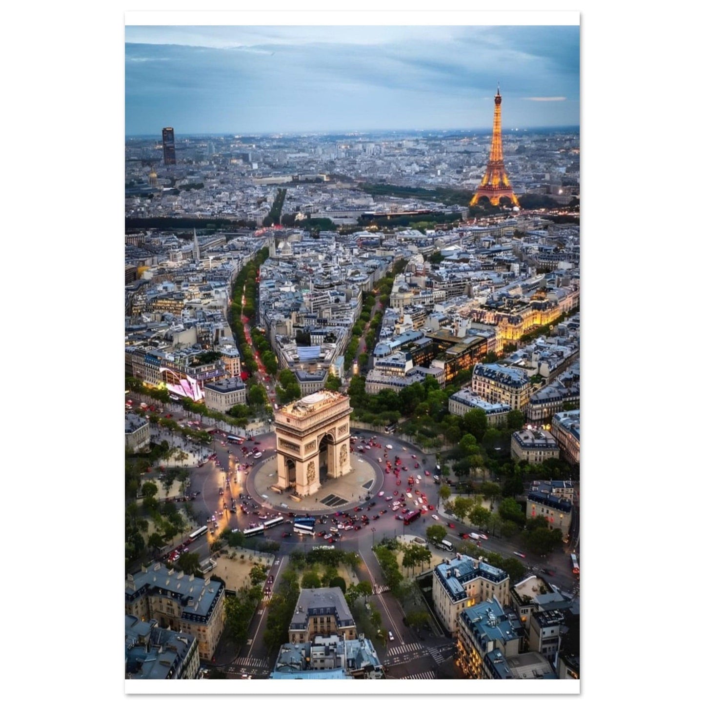 Canvanation Print Material 40x60 cm / 16x24″ Poster Ville de Paris