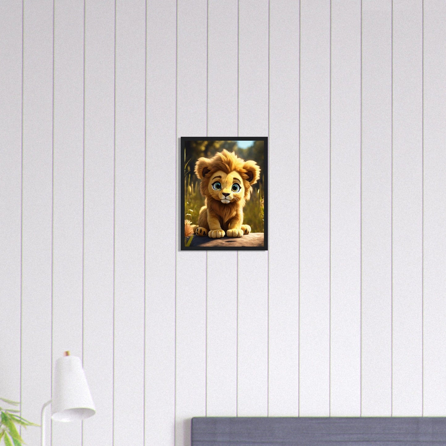Canvanation Print Material 30x40 cm / 12x16″ Tableau Lionceau Éveil Royal