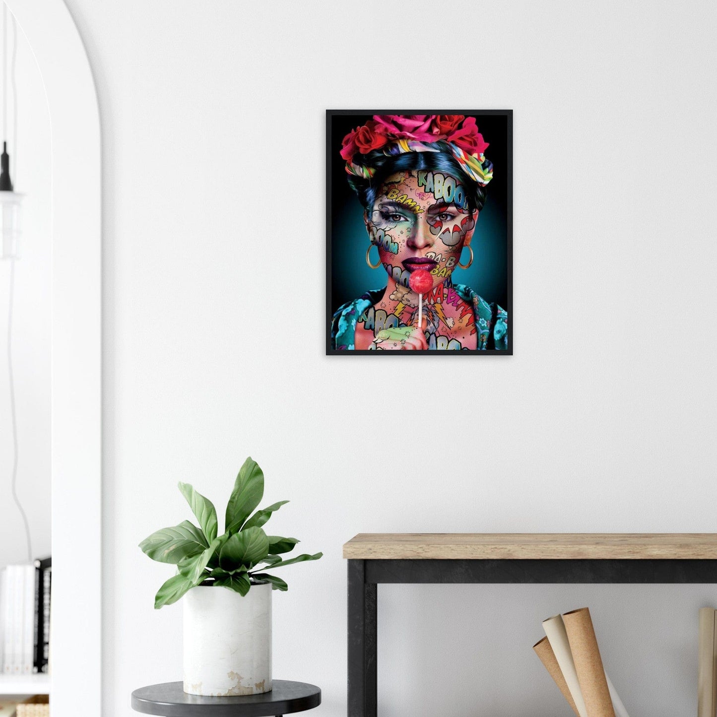 Canvanation Print Material 45x60 cm / 18x24″ / Tableau Poster et Tableau Street Art Femme Tatoué
