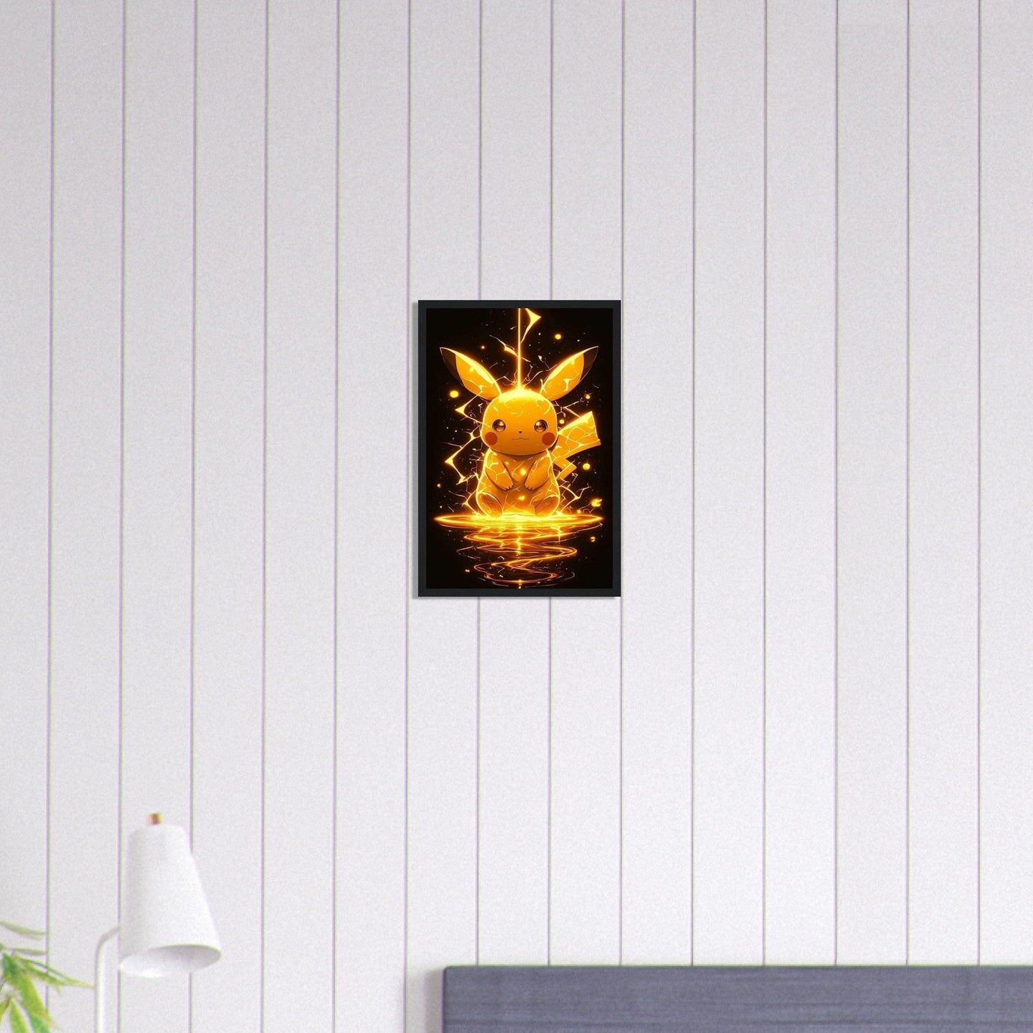 Canvanation Print Material 30x45 cm / 12x18″ Tableau Pokémon Eclair - Chambre Enfant