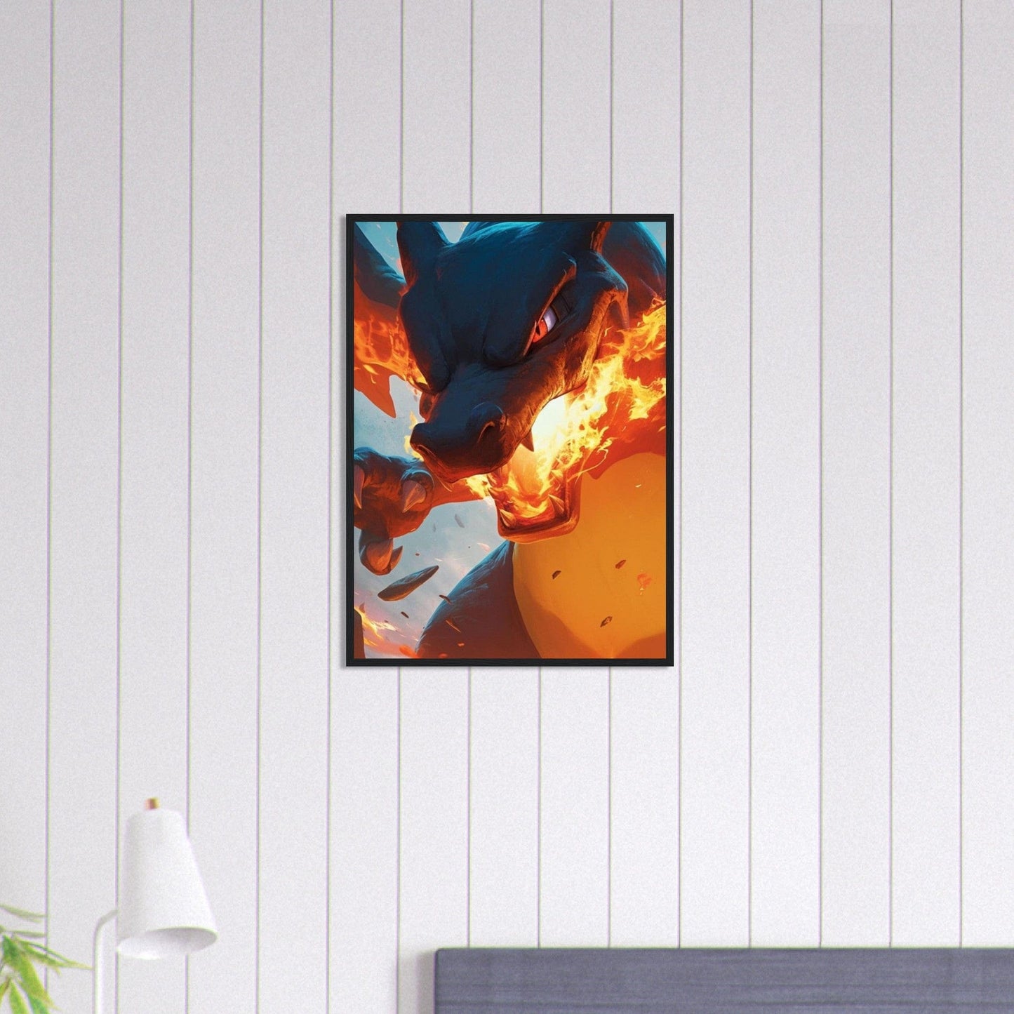 Canvanation Print Material 50x70 cm / 20x28″ Tableau Pokémon Dragon Feu