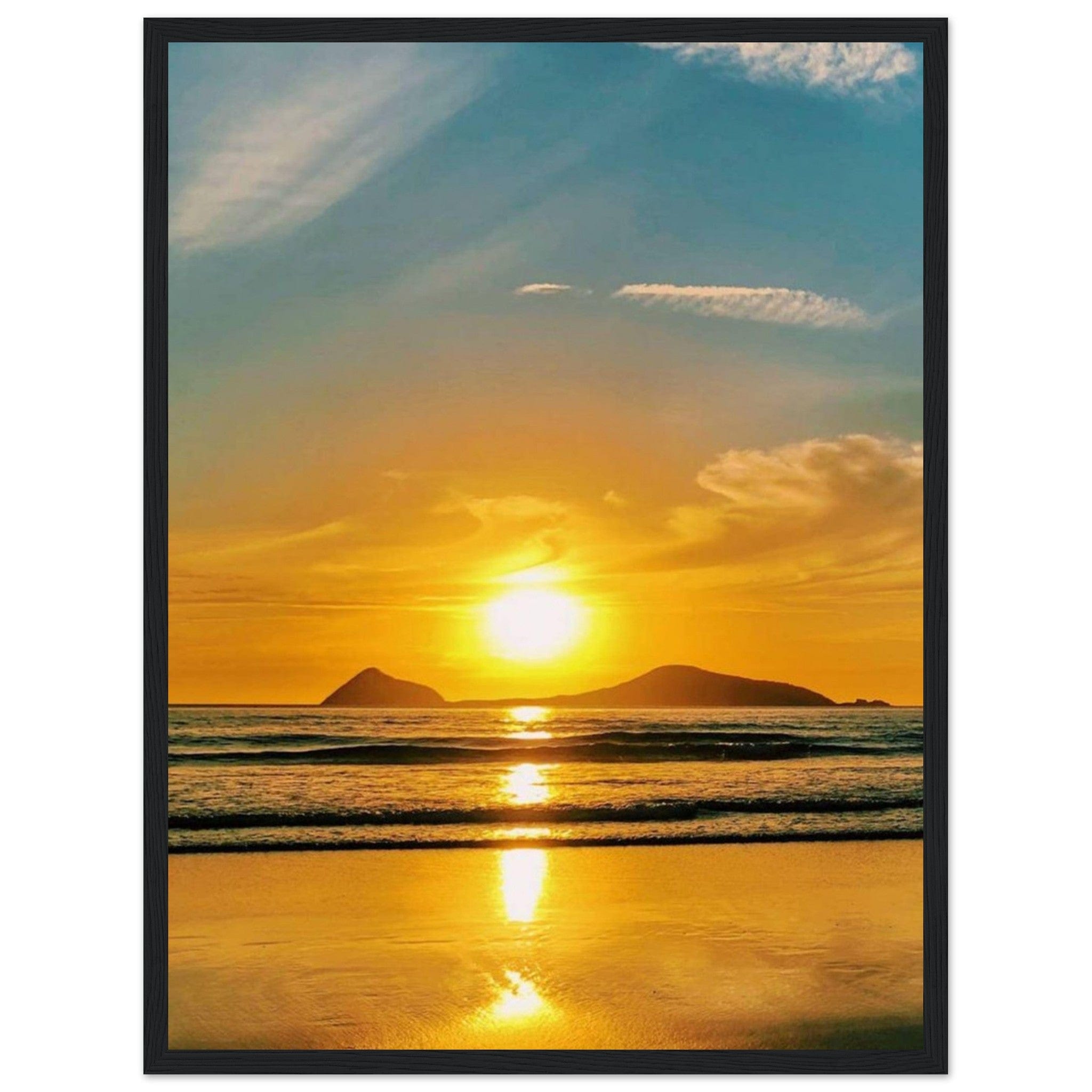 Gelato Print Material 45x60 cm / 18x24″ Peinture Paysage Coucher De Soleil