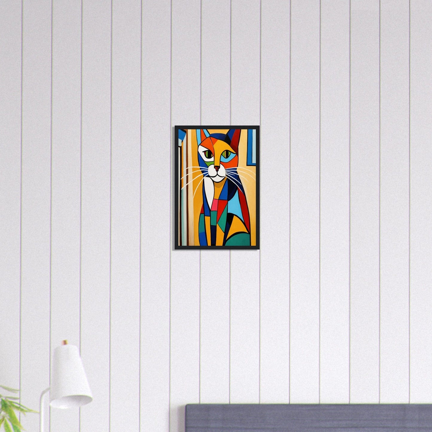 Canvanation Print Material 30x45 cm / 12x18″ Tableau Chat Chasseur De Rêves