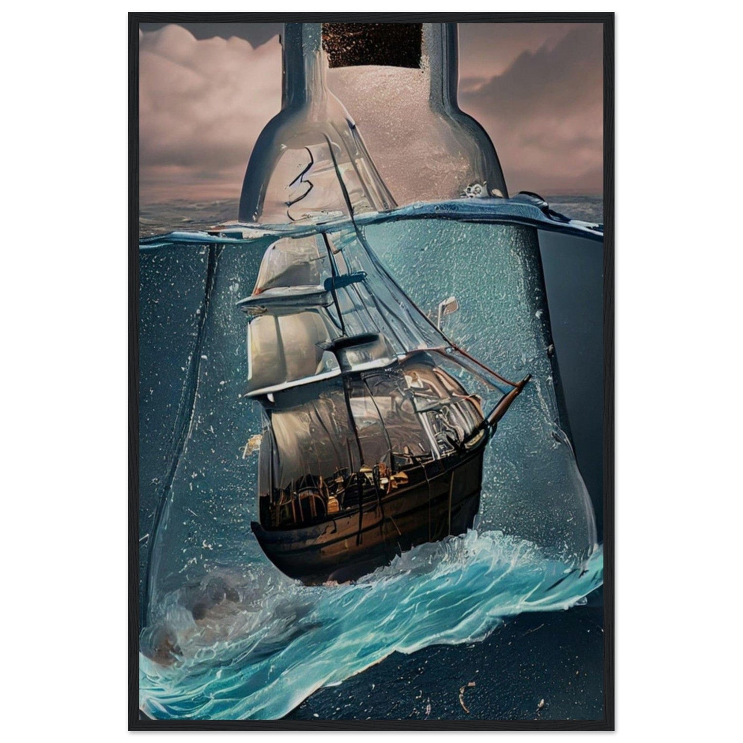 Gelato Print Material 60x90 cm / 24x36″ Tableau Bateau Abstrait