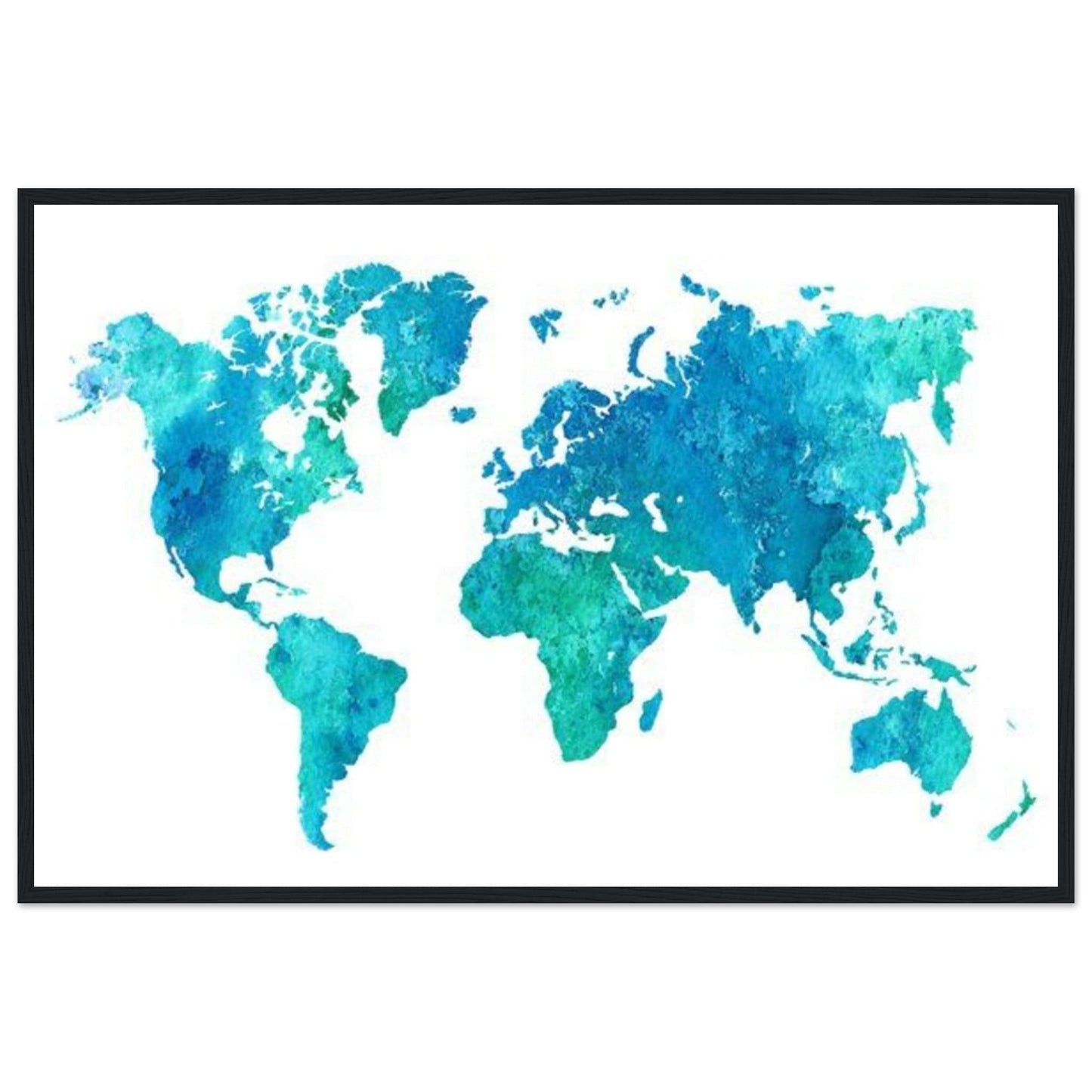 Canvanation Print Material 60x90 cm / 24x36″ Tableau Planisphere Du Monde