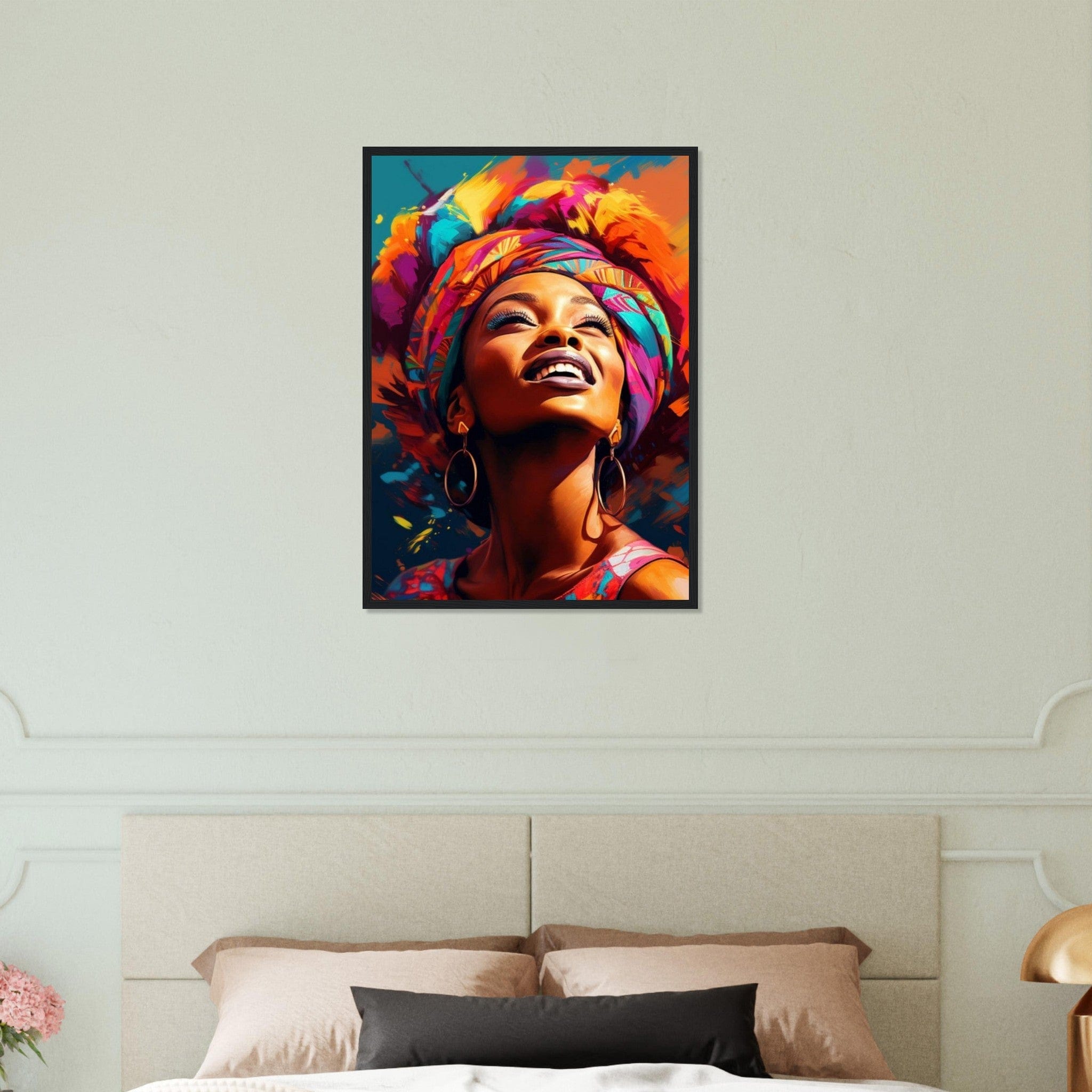 Canvanation Print Material 50x70 cm / 20x28″ Tableau Femme Africaine Couleur