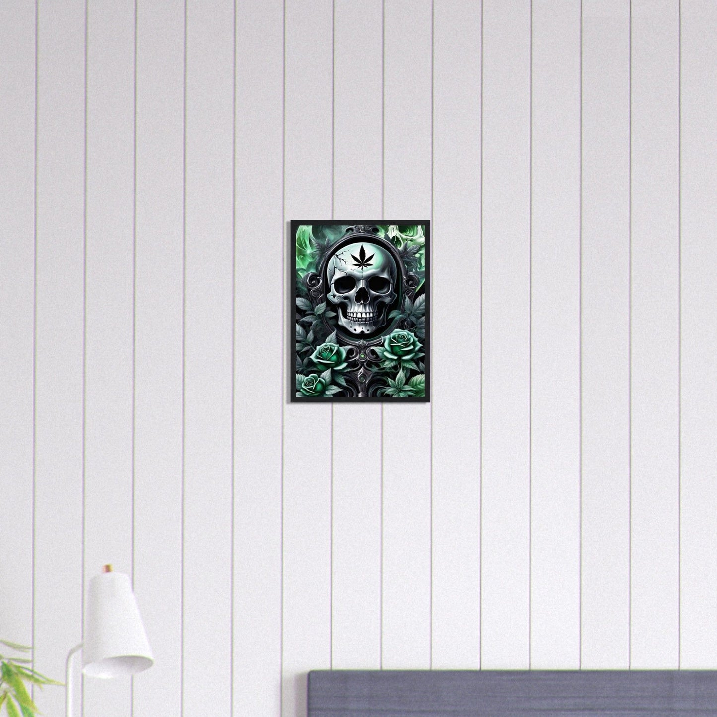 Canvanation Print Material 30x40 cm / 12x16″ Tableau Tête De Mort Navy
