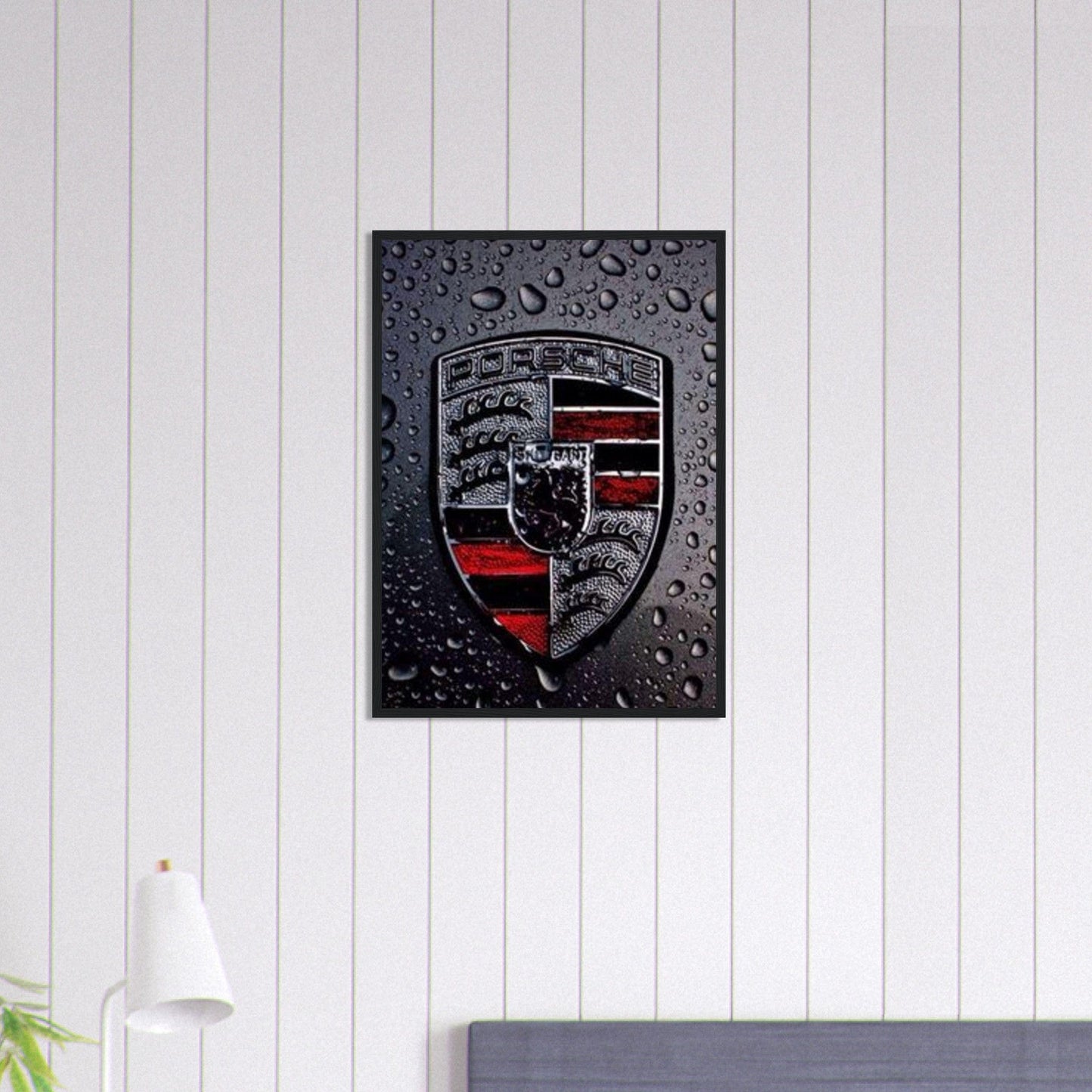 Canvanation Print Material 50x70 cm / 20x28″ Tableau Logo Porsche