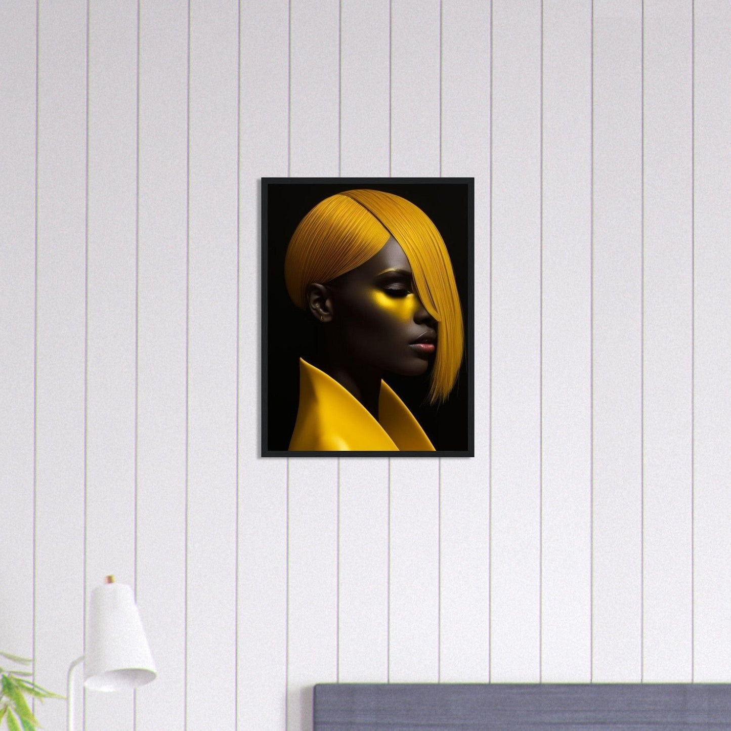 Canvanation Print Material 45x60 cm / 18x24″ Tableau Femme Ebène Gold