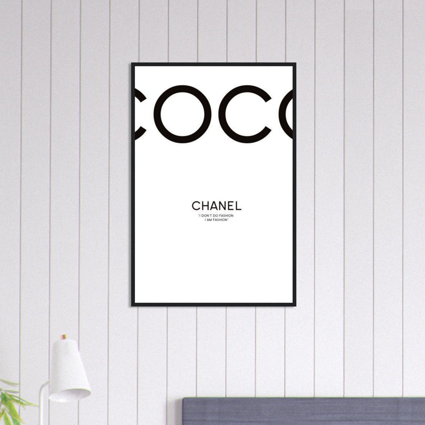 Canvanation Print Material 60x90 cm / 24x36″ Tableau Chanel Fond blanc