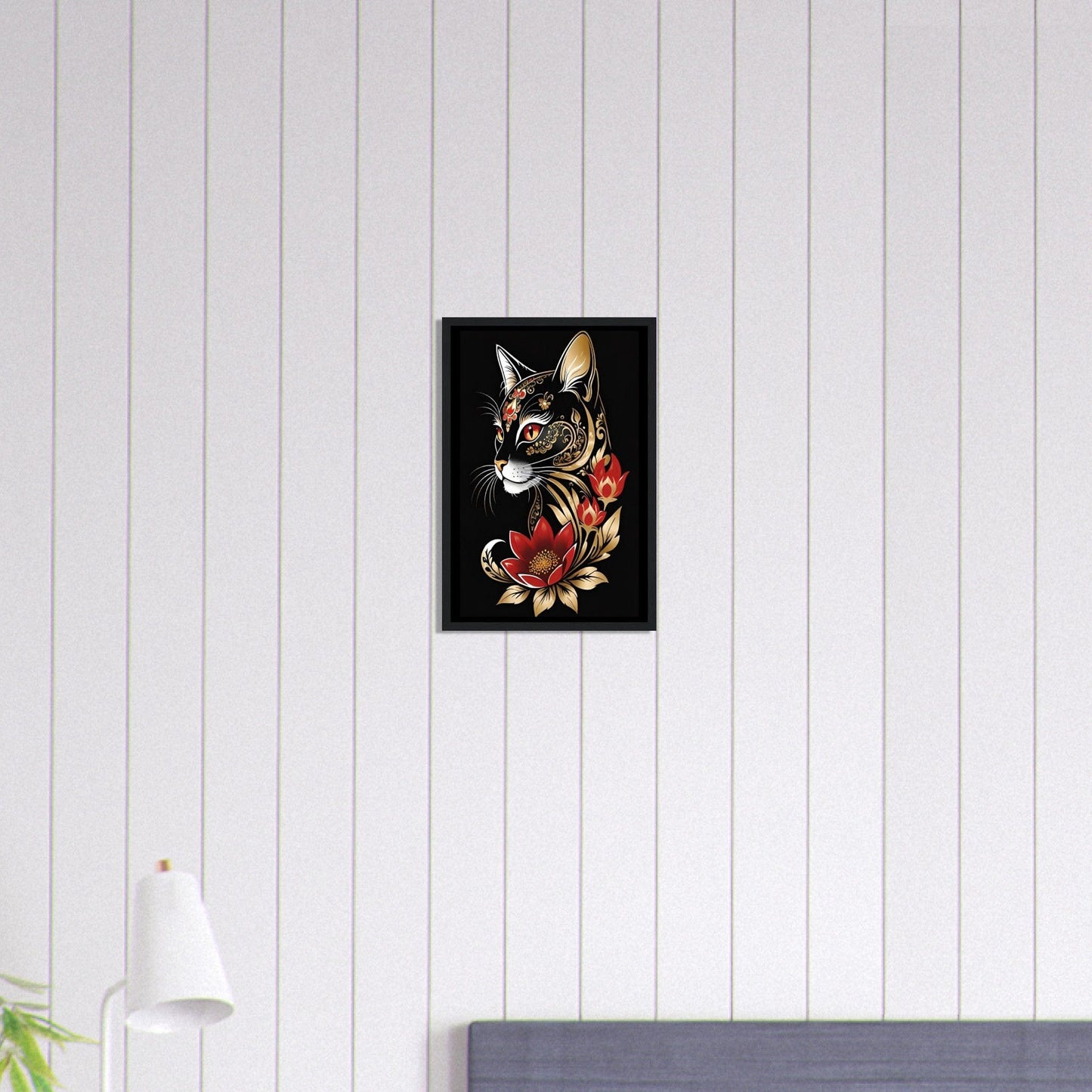 Canvanation Print Material 30x45 cm / 12x18″ Tableau Chat Pop Art Félin En Couleurs